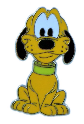 Pluto Dog Big Head Collection Individual Disney Park Trading Pin ~ Brand New