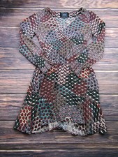 Maeve Womens Size Small Boho Long Sleeve V Neck Dress Festival Summer Sun