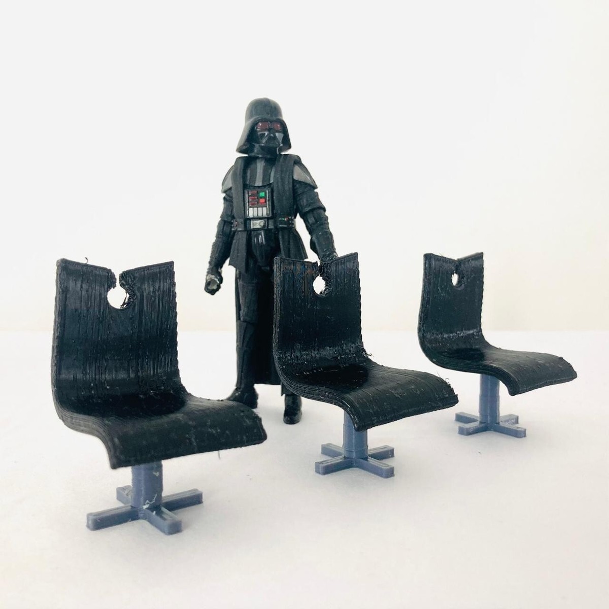 3x Death Star Conference Room Chairs for in (1:18) Figure