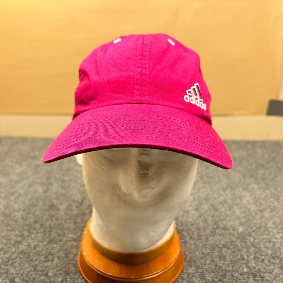 Adidas Tres Rayas Logo Corredores Gorra Mujer Ajustable Aeroready Caliente Rosa Sombrero Foto 2 de 4