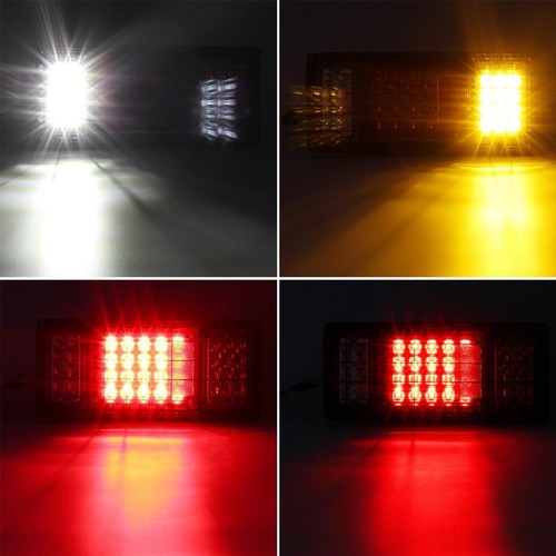 2x 40LED Trailer Tail Lights Turn Signal Brake Truck Light for Isuzu NPR NRR NQR - Picture 6 of 9