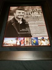 Sam Hunt Montevallo Rare Original Promo Poster Ad Framed!