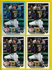 2023 TOPPS 67 TRAVIS SWAGGERTY RC RAINBOW FOIL +3 BASE 4 ROOKIE CARD LOT
