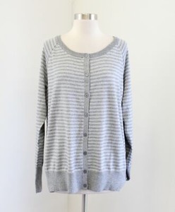 Silver metallic cardigan sweater Clearance
