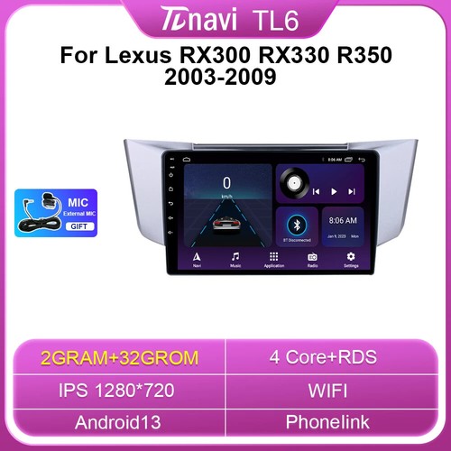 For Lexus RX300 RX330 RX350 2003-2009 Android Auto Car Stereo Radio Player GPS - Picture 8 of 32