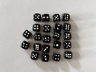 SALE Dice Gemstone BLACK ONYX ~10mm six sided hand carved and painted X22 SALE