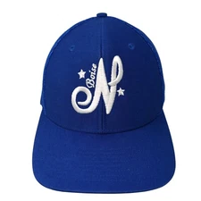 North Boise Snapback Trucker Hat Blue One Size Adjustable Mesh Back Richardson