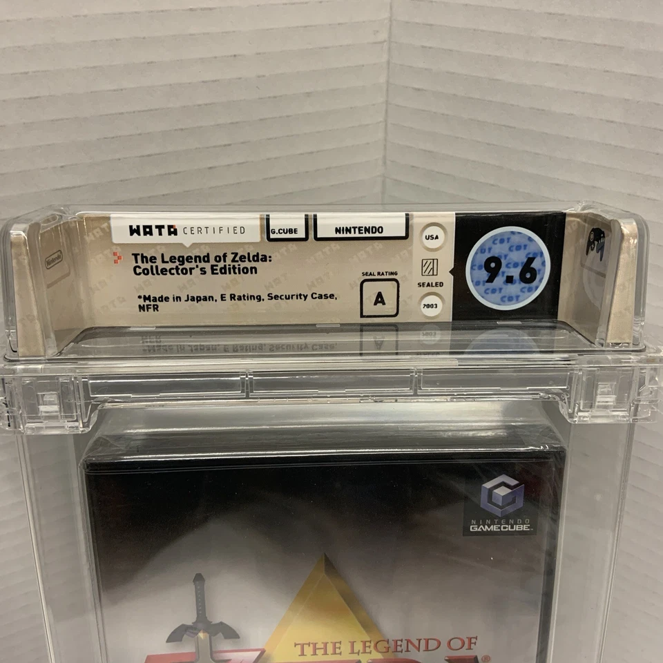 Legend of Zelda Collector's Edition WATA Graded 9.6 A + Nintendo GameCube Sealed - Image 3 of 4