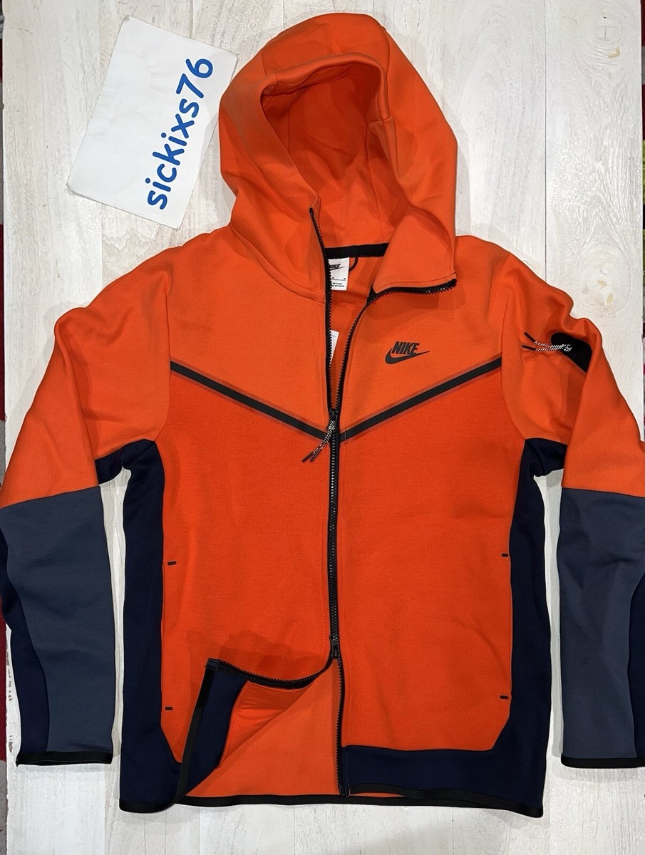 Nike Sportswear Tech Fleece Full-Zip Hoodie 'Team Orange' Sz