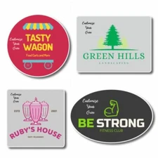 Custom Logo Stickers Personalized Vinyl Labels for Business 50 pk. | instMerch