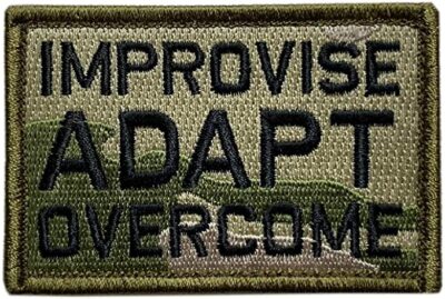 Improvise Adapt Overcome Patch [3.0 X 2.0  Hook  Fastener - MM-3]