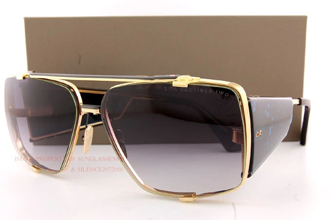 Gouverneur Voor u deze Brand New DITA Sunglasses SOULINER-TWO DTS136-64-01 Gold/Black Iron/Grey  For Men 811005038277 | eBay