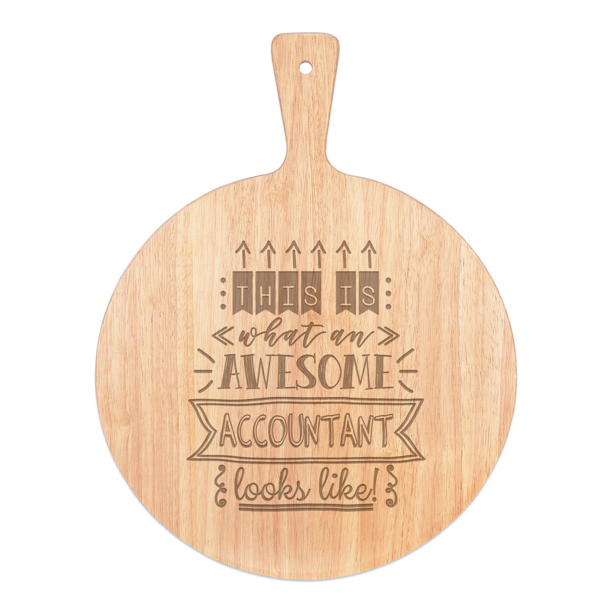This Is What An Awesome Accountant Looks Like Pizza Board Paddle Wooden