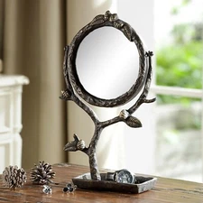 SPI Home Pinecone / Branch Vanity Mirror & Tray ~~ FREE SHIPPING  ~~ 