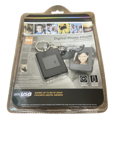 Digital Photo Album With Keychain 8MP/USB Rechargeable 1.4 Inch High Res LCD - Picture 2 of 5
