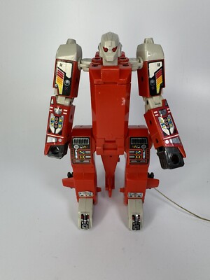 1985 Bandai Powerbots Flybot Transforming Helicopter Incomplete For PARTS Repair