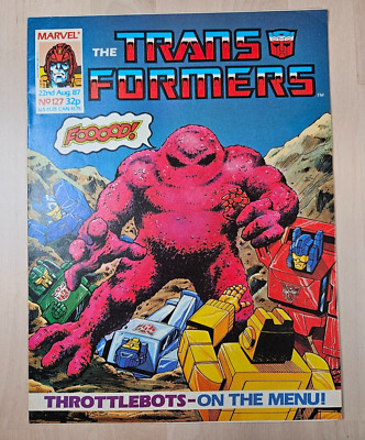 Transformers Issue 127 UK Edition August 1987 Marvel Comics Throttlebots