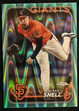 2024 Topps Chrome Update Blake Snell Aqua Raywave Refractor Giants #d /199 USC59
