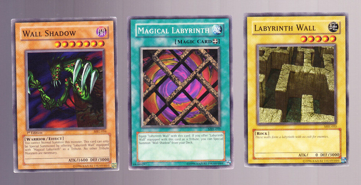 Yugioh Wall Shadow MRL-056 Labyrinth Wall MRL-055 Magical Yugioh Wall Shadow MRL-056 Labyrinth Wall MRL-055 Magical