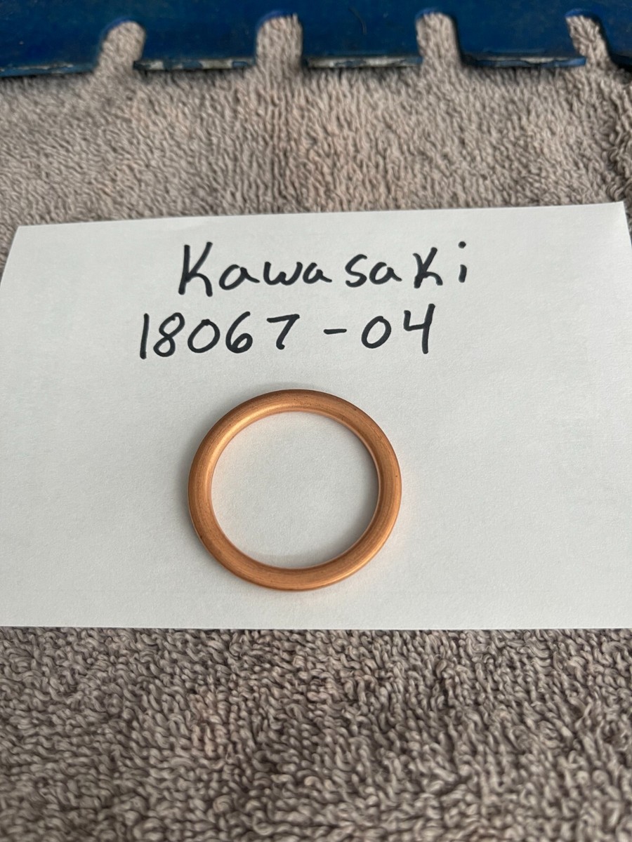 Caltric Exhaust Pipe Gasket Compatible With Kawasaki 18067-004 11009 - Foto 3