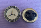 57mm Chrome Black Flat Hood Ornament Badge Emblem For Mercedes Benz C-class W205