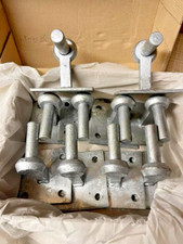 Field gate hooks on square plates wooden farm gates 5 bar gates metal gates