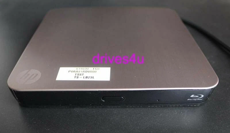 Reproductor Blu-Ray USB externo original HP 6X BD-ROM combo unidad grabadora DVD±R/RW Foto 2 de 2