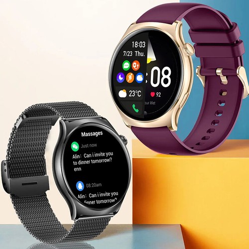Smart Watch Women AMOLED Display Bluetooth Call Smartwatch Voice Calling Watches - Picture 14 of 24