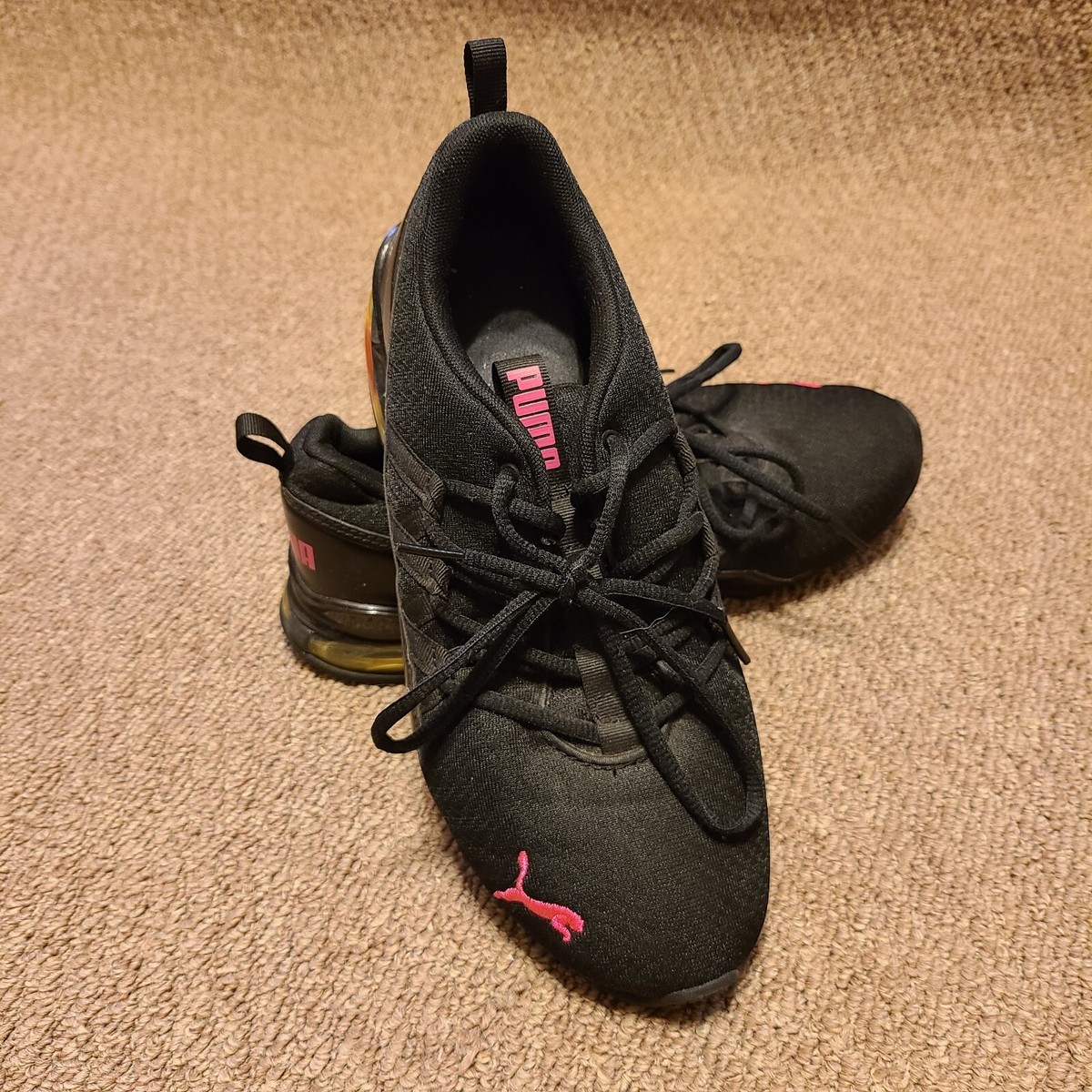 PUMA Riaze Prowl Sneakers Womens Size 8.5 Black Pink Rainbow 194482-01 |  eBay