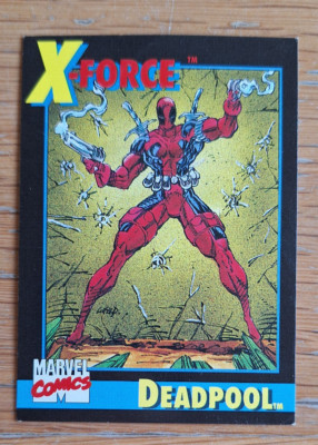 1991 Impel Deadpool Marvel X-Force Rookie Card - 1st DEADPOOL CARD ERSCHEINUNG!
