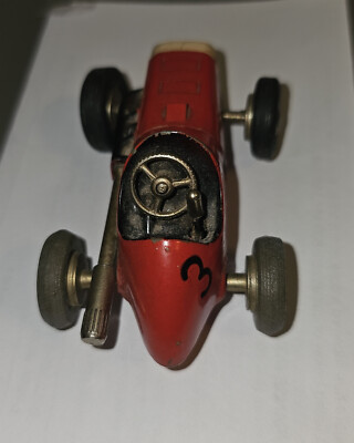 Vintage Schuco Micro Racer Wind-up Car #1041, Red #3 Germany