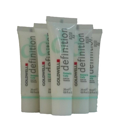 Lot 5 Goldwell Definition PERMED & CURLY Curl Hair Care Treatment .6oz Tubes