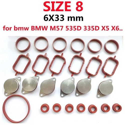 Kit Suppression De Clapet/volet D'admission 6x22mm Pour BMW Moteurs M47 Et M57 - Argenté - Neuf