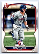 2023 1st Bowman Draft #BD-141 Tommy Hawke Cleveland Guardians Baseball Card