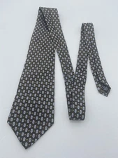 Perry Ellis Portfolio Men's Silk Tie Green Multicolor Geometric L 58" W 4"