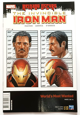 Comic The Invincible IRON MAN #9 DARK REIGN World's Most Wanted PT 2 Peru 2012