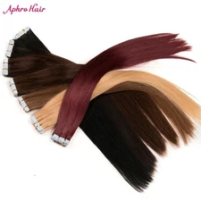 Seamless PU Skin Weft Tape In Remy Human Hair Extensions Brazilian Virgin Hair