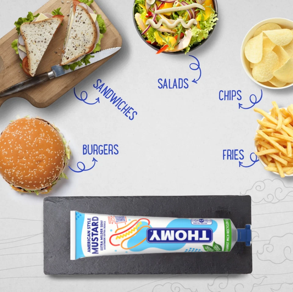 Thomy Mustard In a Tube, Squeeze Mustard, 7 oz (Pack of 3) - Image 2 of 4