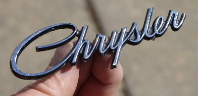 1974 1975 CHRYSLER NEWPORT REAR SCRIPT EMBLEM OEM MOPAR 3810059 | eBay