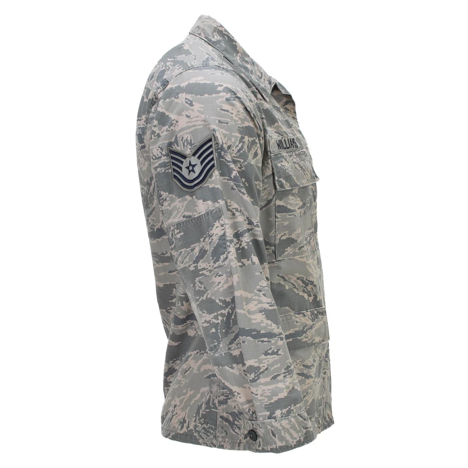 Original U.S. Military Uniform Women Jacket Rip Stop Digital Tiger Stripe Camo - Image 2 of 4