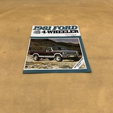 1981 FORD 4 WHEELER DEALER SHOWROOM SALES BROCHURE CATALOG GUIDE BOOKLET