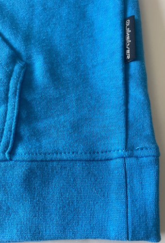 QUIKSILVER LARGE L YOUTH BOYS PULLOVER SWEATSHIRT HOODIE BLUE 14/16 - Picture 5 of 10