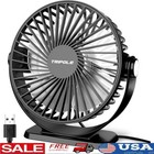 USB Powered Small Desk Fan 3 Speeds Portable Mini Fan 360° Rotation Home Office