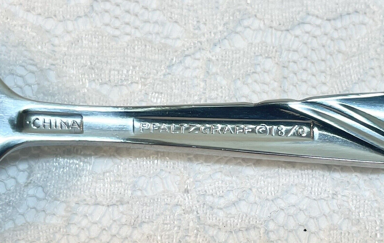 (4) New ~ Pfaltzgraff CROSSCREEK 18-0 Stainless Teaspoons ~ China ~ *SHIPS FREE*