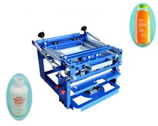 TECHTONGDA Dia 3.15" Curved Screen Printing Machine for Medicine Bottles/Pen etc