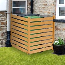 NAIZEA 2 Panel Air Conditioner Fence Wood Privacy Screens Fence Panels Outdoor