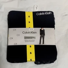 Calvin Klein Women's Long Sleeve 2 PIECE Pajama Set Navy Size Small