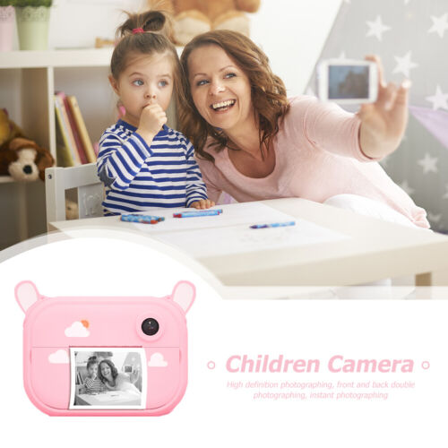 12MP Digital Photo Camera with Lanyard Pen Cartoon Kid Instant Print Camera Kits - Photo 1 sur 15