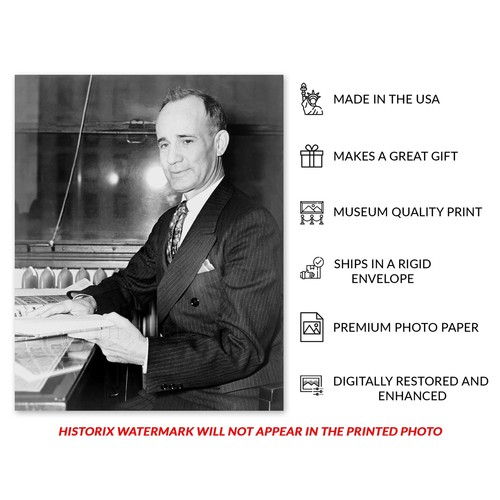 1937 Napoleon Hill Holding His Book Think and Grow Rich Poster Photo Print - Picture 3 of 40