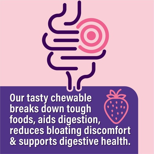 GAS & BLOATING RELIRF FOR WOMEN 7 BILLION CFU – CHEWABLE PROBIOTICS & DIGESTIVE - Picture 2 of 6